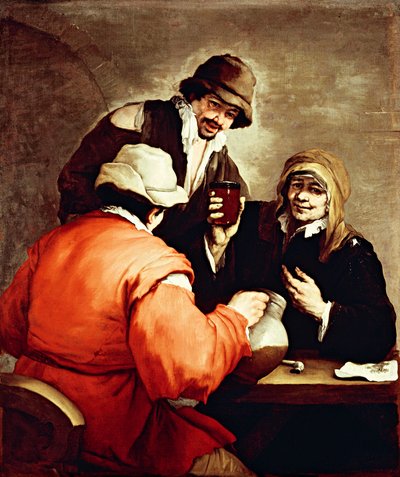 Cena de taberna, de Luca Giordano (1634-1705), óleo sobre tela de Luca Giordano