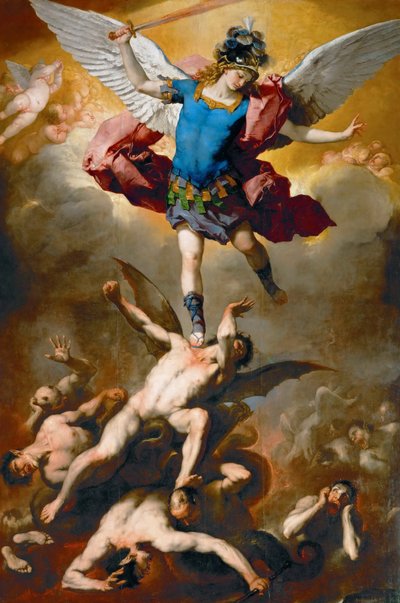 A queda dos Anjos Rebeldes de Luca Giordano
