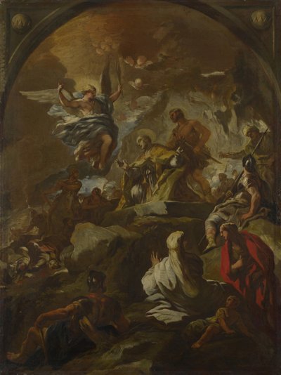 O martírio de São Januário, ca 1690. de Luca Giordano
