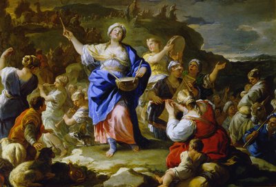 O cântico de Miriam, a profetisa, 1687 de Luca Giordano