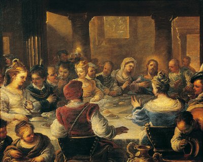 Casamento em Caná de Luca Giordano