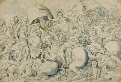 Batalha antes de Troia de Luca Penni