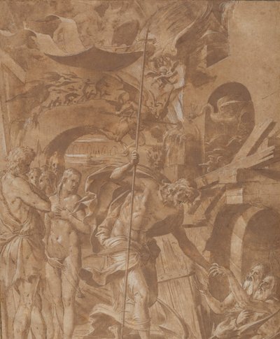 Cristo no Limbo, c. 1547-48. de Luca Penni