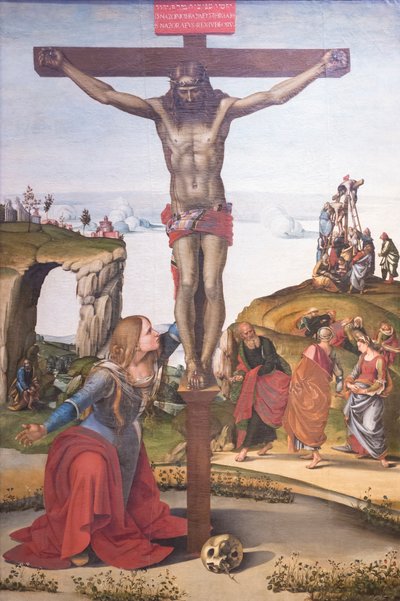 Crucificação com Maria Madalena de Luca Signorelli