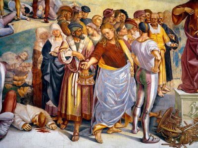 “Previsão e fatos do anticristo” 1499-1502 (fresco) de Luca Signorelli