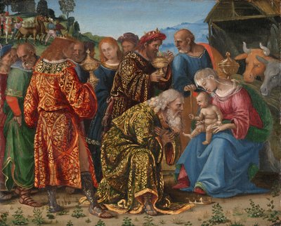 A adoração dos magos de Luca Signorelli