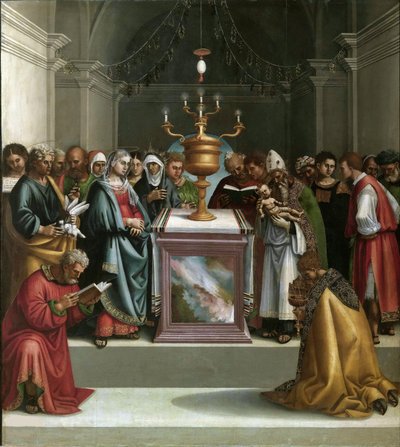 A Apresentação no Templo, ca 1521. de Luca Signorelli