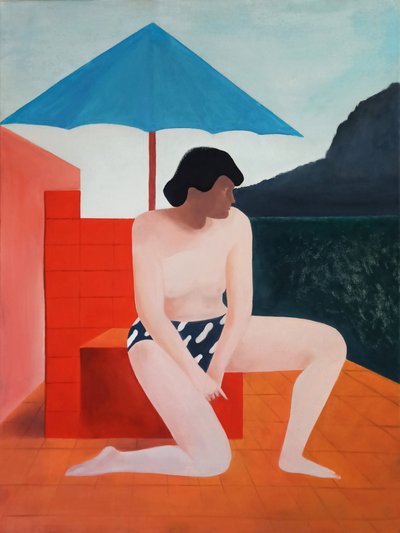 Mulher de Verão com Vista para o Mar de Luca di Napoli