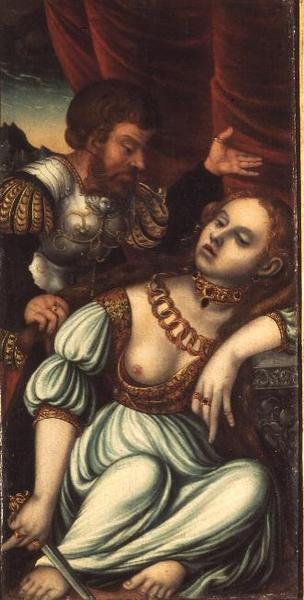 Tarquínio e Lucretia de Lucas (studio of) Cranach