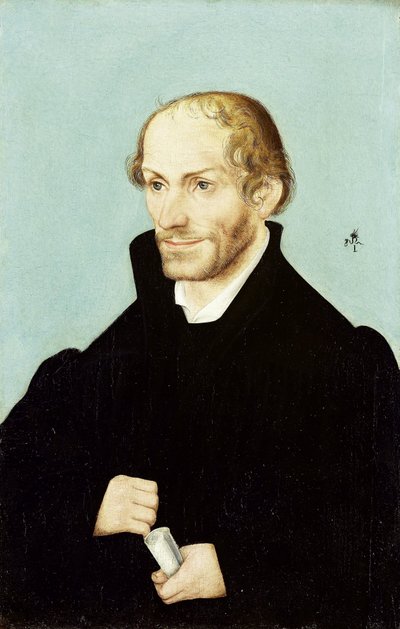 Philipp Melanchthon, figura de proa da Reforma de Lucas Cranach (I) (workshop of)