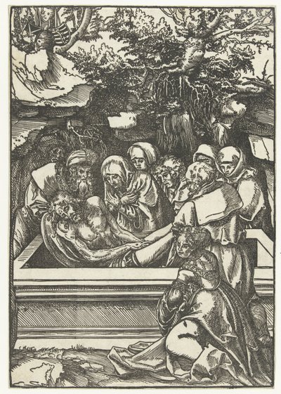Sepultamento Paixão de Cristo (título da série) de Lucas Cranach