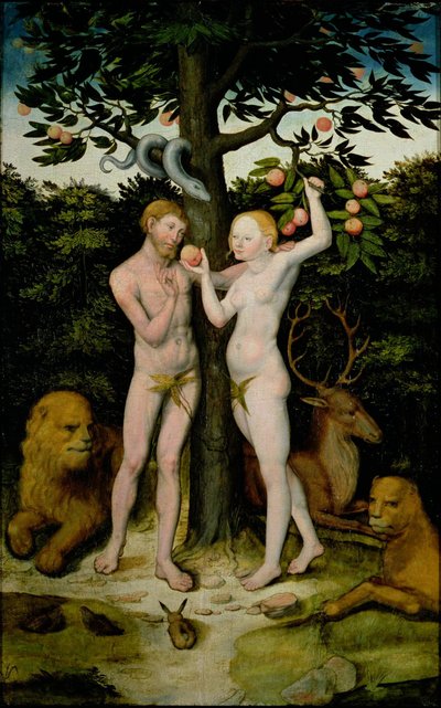 Adão e Eva de Lucas Cranach the Elder