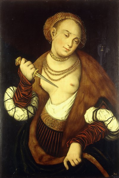 Lucretia, 1548 de Lucas Cranach