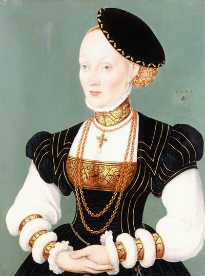 Retrato de Ana da Dinamarca de Lucas Cranach
