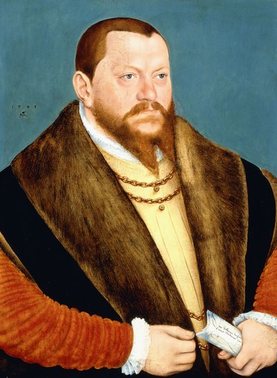 Retrato do Duque Augusto da Saxônia de Lucas Cranach