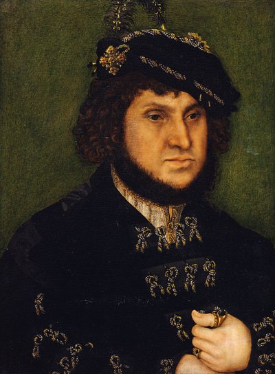 Retrato do duque de Kurfürst Johann, o persistente de Saschen de Lucas Cranach