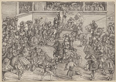 O Torneio com Sampson e o Leão de Lucas Cranach