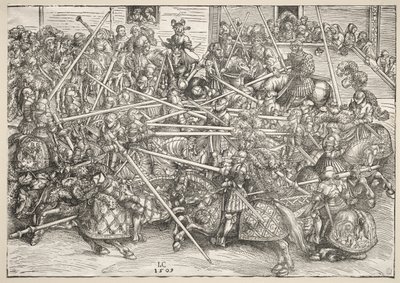 O torneio com lanças de Lucas Cranach