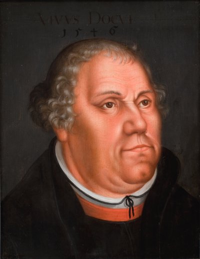 Retrato de Martinho Lutero (1483-1546) de Lucas Cranach d.Y.