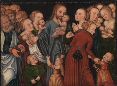 Cristo abençoando as crianças de Lucas Cranach d.Æ.