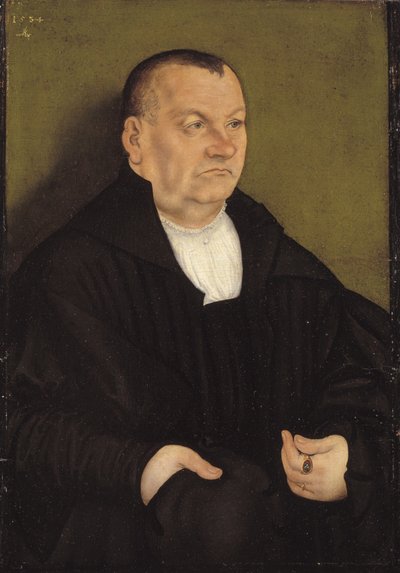 Retrato de um homem de Lucas Cranach d.Æ.