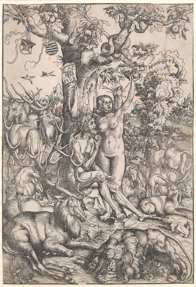 A queda do homem de Lucas Cranach d.Æ.