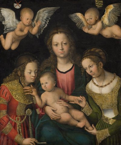 Virgem e o Menino com as Santas Catarina e Bárbara de Lucas Cranach d.Æ.