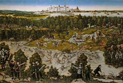 Uma Caça ao Veado de Lucas Cranach the Elder