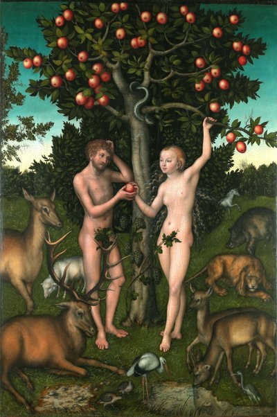 Adão e Eva de Lucas Cranach the Elder