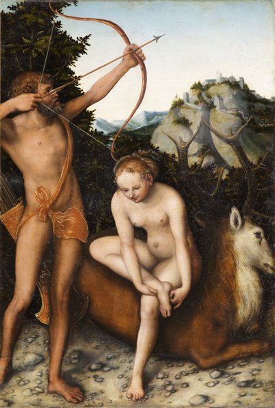 Apollo e Diana, ca 1530 de Lucas Cranach the Elder