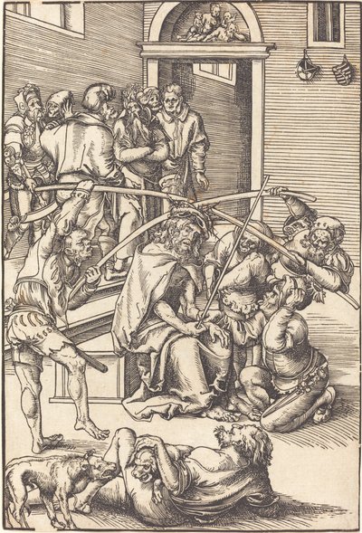 Cristo coroado de espinhos de Lucas Cranach the Elder