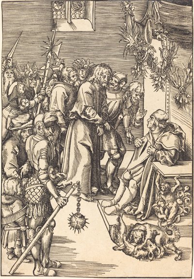 Cristo diante de Caifás de Lucas Cranach the Elder