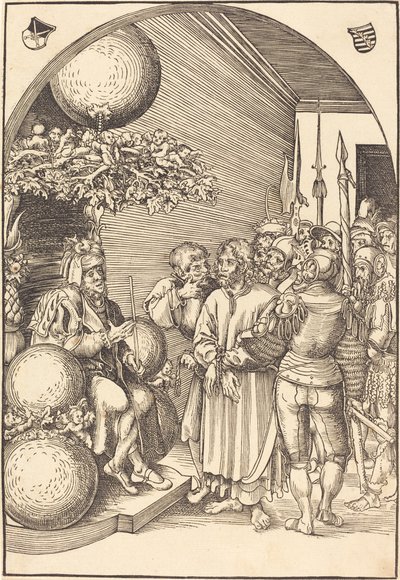Cristo antes de Herodes de Lucas Cranach the Elder