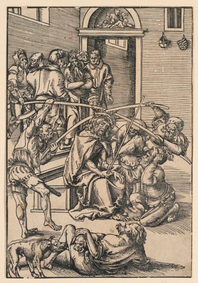 Coroação de Espinhos, ilustração de "A Paixão" de Lucas Cranach the Elder