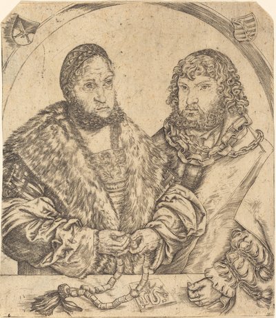 Frederico, o Sábio e João Constante da Saxônia de Lucas Cranach the Elder
