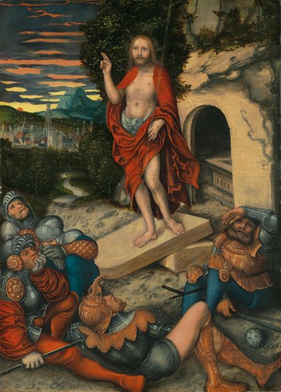Alemão: Auferstehung Christi A Ressurreição de Cristo de Lucas Cranach the Elder