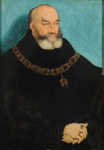 Alemão: Retrato de Jorge, o barbudo, Duque da Saxónia Retrato de Jorge, o barbudo, Eleitor da Saxónia (1471-1539) de Lucas Cranach the Elder