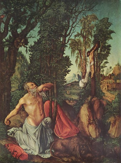 Alemão: Penitente São Jerónimo Penitente São Jerónimo de Lucas Cranach the Elder