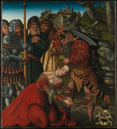 Alemão: Das Martyrium der Heiligen Barbara O martírio de Santa Bárbara de Lucas Cranach the Elder