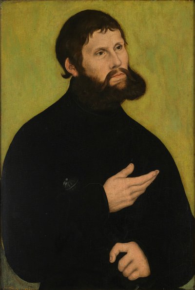 Alemão: Martin Luther als Junker Jörg Retrato de Martin Luther como Junker Jörg de Lucas Cranach the Elder