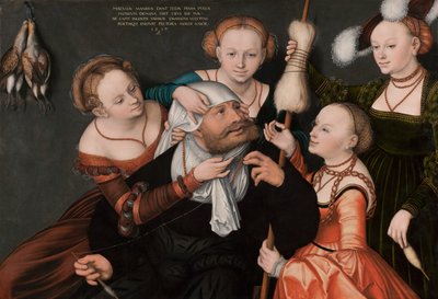 Hércules e Omphale, 1537 de Lucas Cranach the Elder