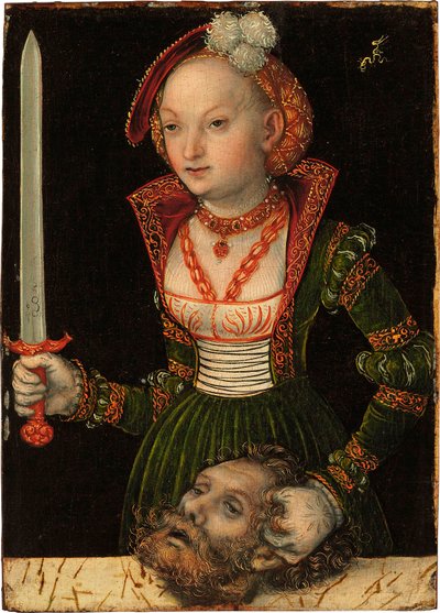 Judite com a cabeça de Holofernes de Lucas Cranach the Elder