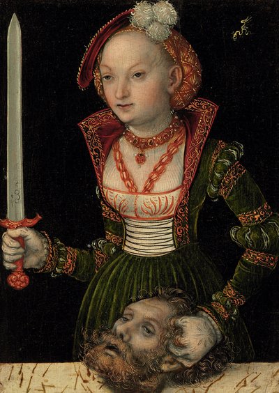 Judite com a cabeça de Holofernes de Lucas Cranach the Elder