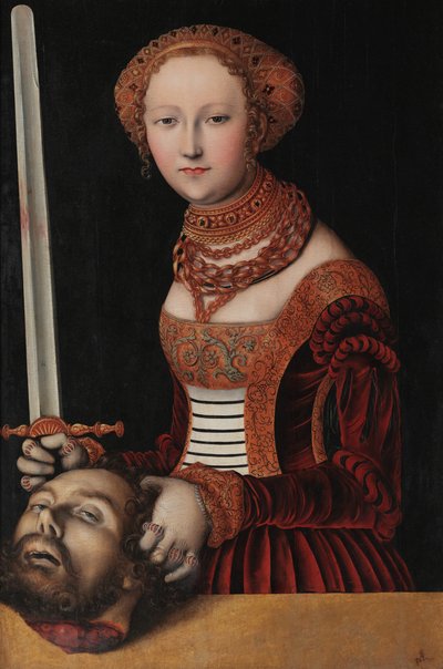 Judite com a cabeça de Holóferes de Lucas Cranach the Elder