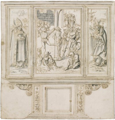Esboço de altar de Lucas Cranach de Lucas Cranach the Elder