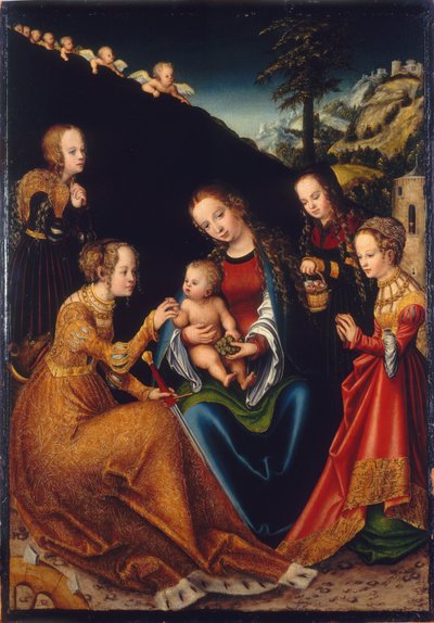 Casamento de Santa Catarina de Lucas Cranach the Elder
