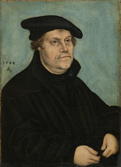 Martin Luther 1483-1546 aos 50 anos de 1533 de Lucas Cranach the Elder