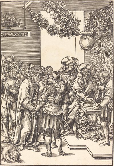 Pilatos lavando as mãos de Lucas Cranach the Elder