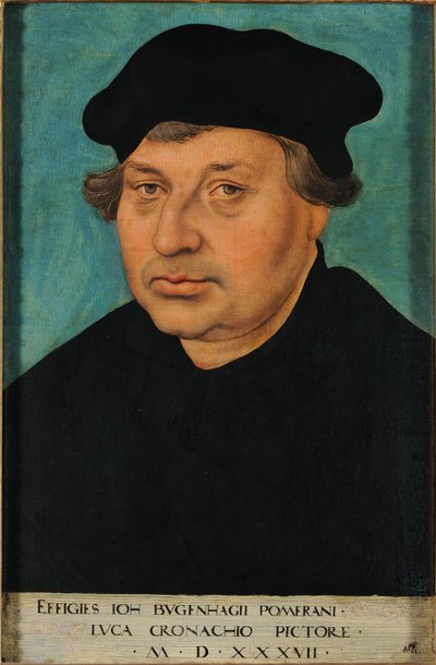 Retrato de Johannes Bugenhagen de Lucas Cranach the Elder