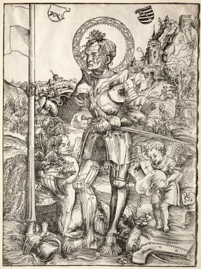 Posição de Saint George, 1506. de Lucas Cranach the Elder